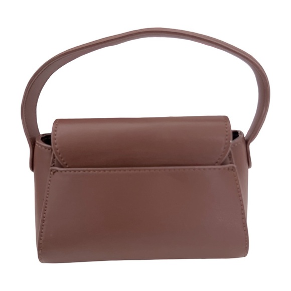 HOUSE OF WANT • We Are Chic Dark Brown Vegan Leather Crossbody Purse Bag Handbag - Picture 4 of 12